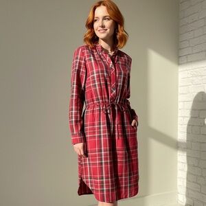 Lauren Ralph Lauren Tartan Plaid Belted Tunic Dress